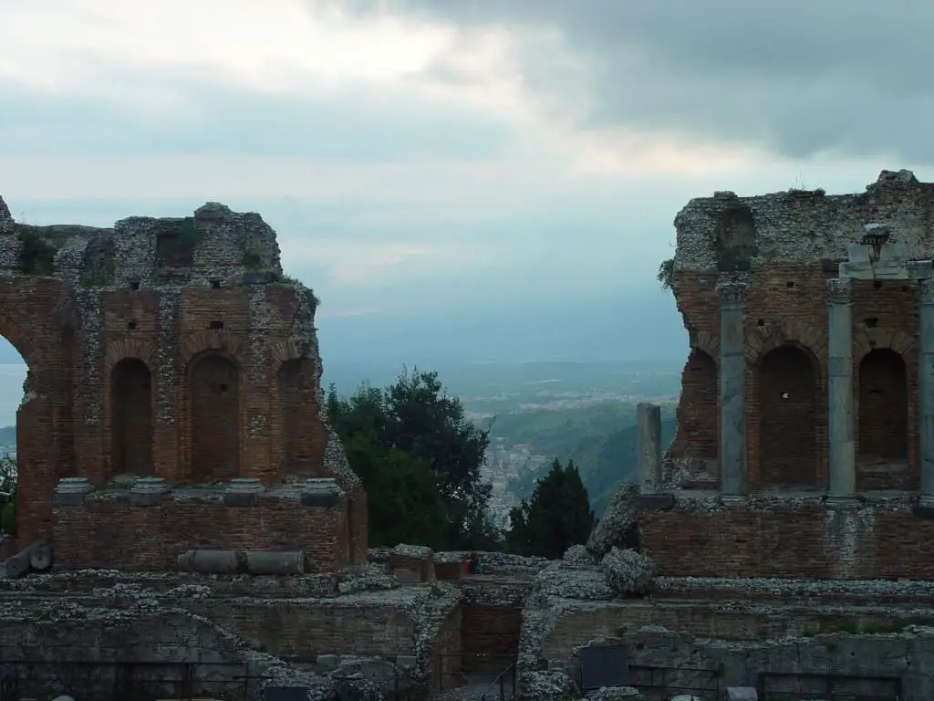 Amphitheater Taormina, Sizilien