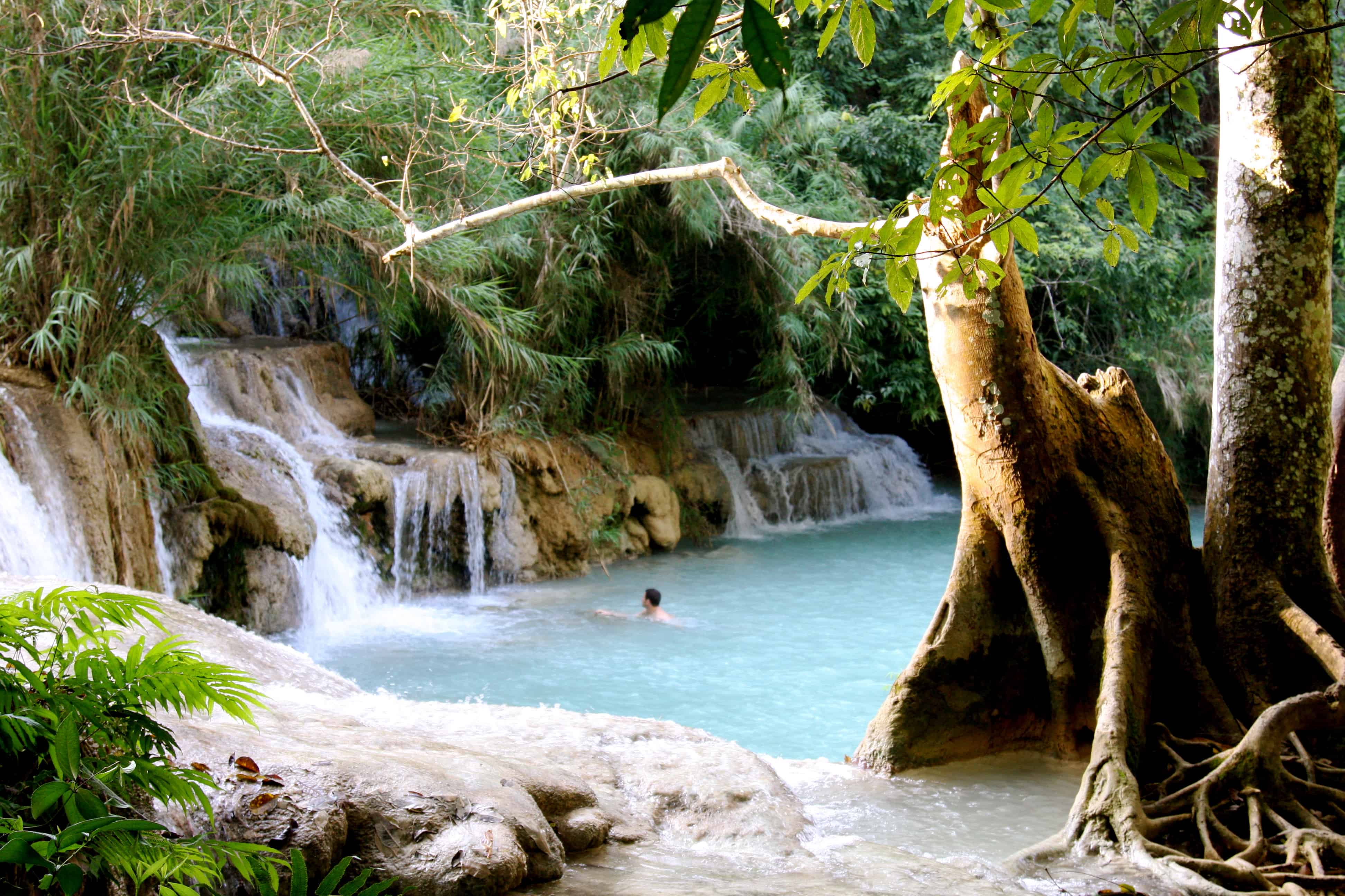 Laos Khouang Wasserfälle
