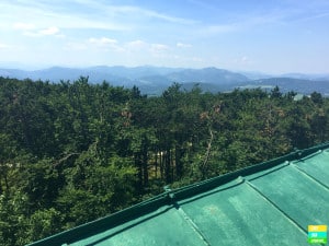 Blick von der Sina-Warte aus Richtung Alpen