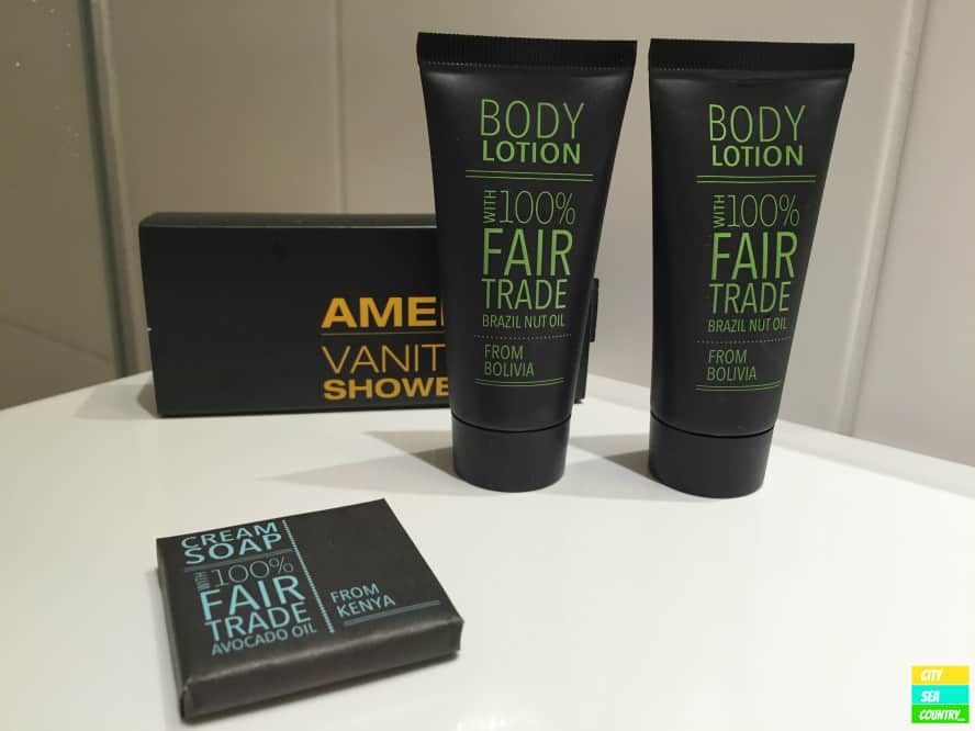 Fairtrade-Produkte im Badezimmer