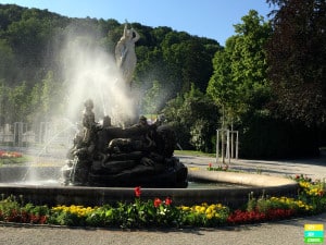 Kurpark in Baden, Österreich
