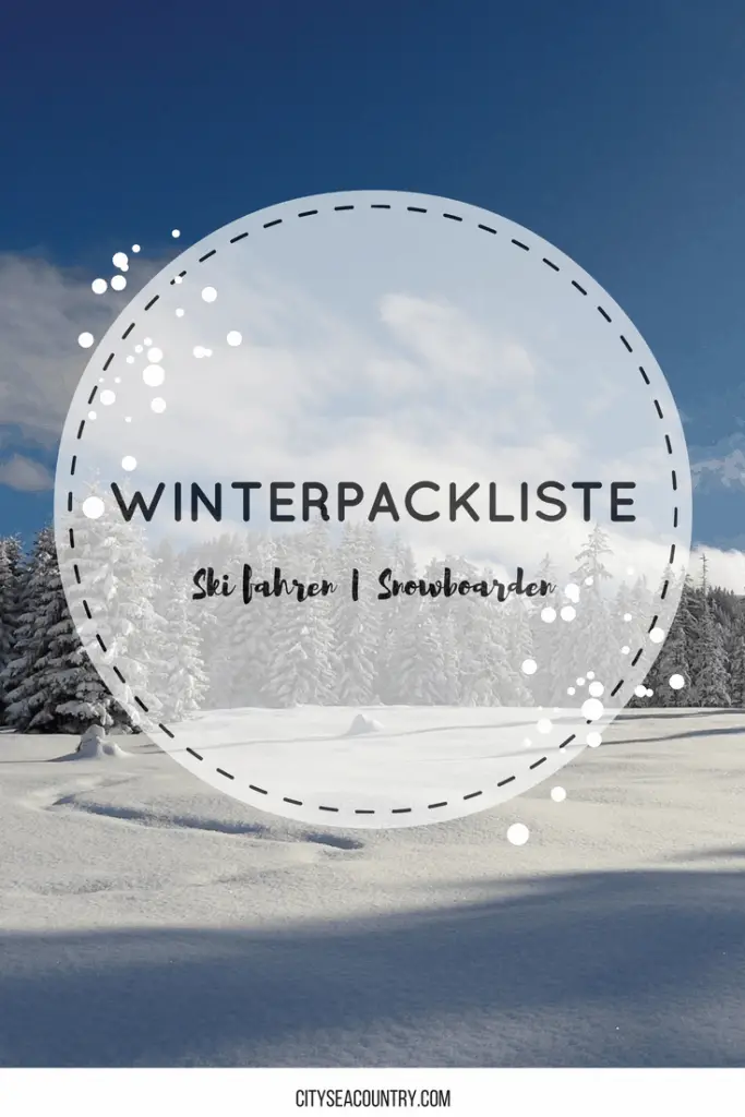 packliste ski fahren
