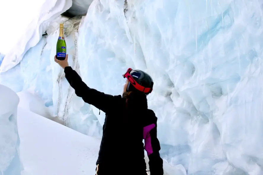 Höchste Champagner-Degustation Österreichs (Pitztaler Gletscher)