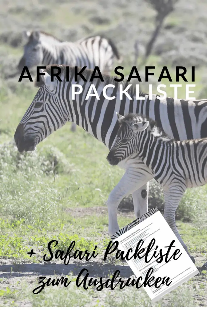 Safari Kleidung für deine Afrika Safari + Packliste zum Ausdrucken