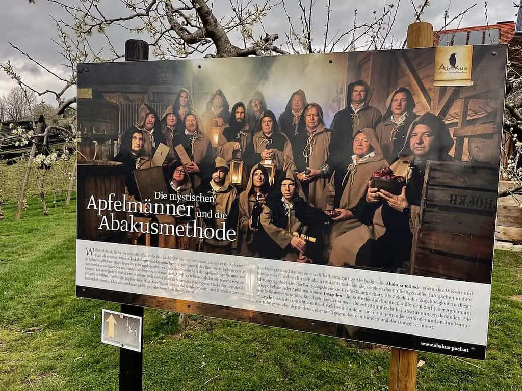 Abakus Apfelmänner der Steirischen Apfelstraße
