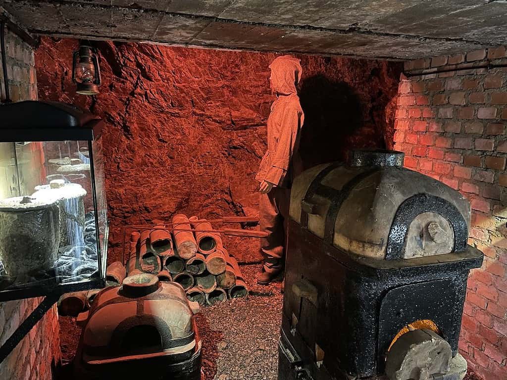 Goldmine Führung durch den Stollen