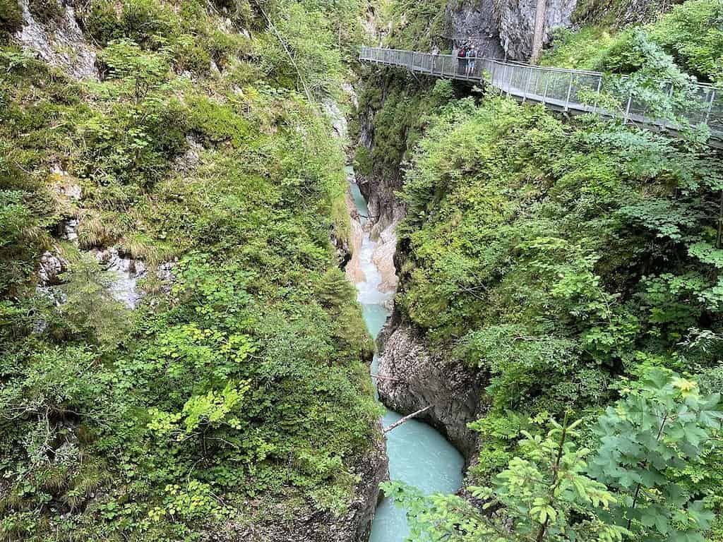 Blick in die Geisterklamm Leutasch