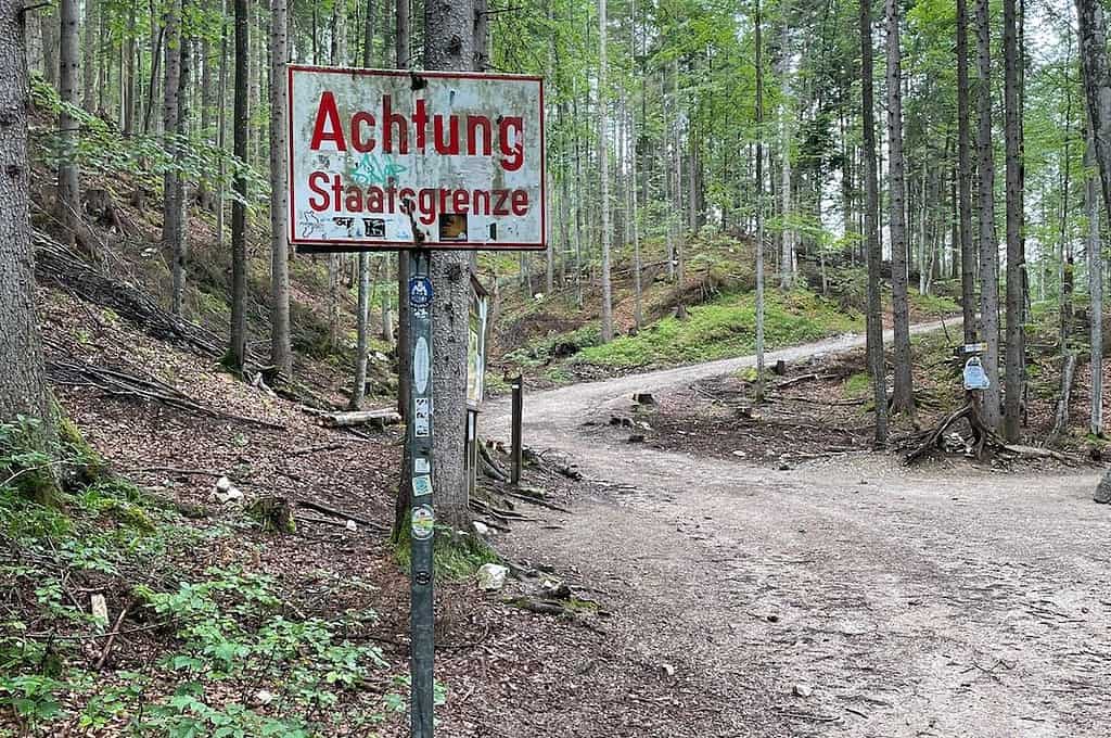 Leutaschklamm Grenze Tirol Bayern