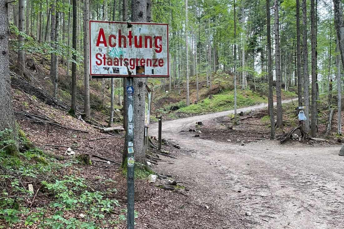 Leutaschklamm Grenze Tirol Bayern
