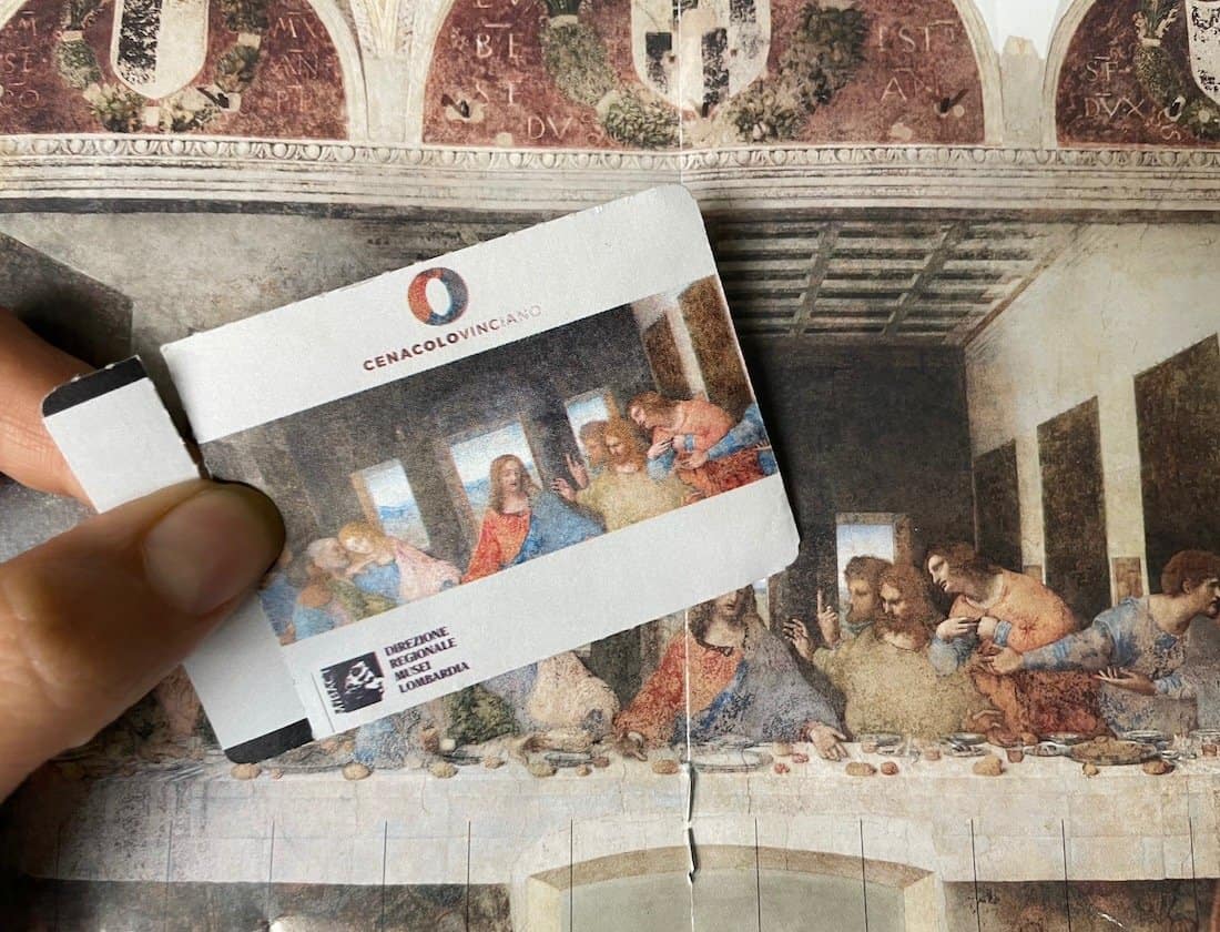 Ticket für das Letzte Abendmahl von Leonardo da Vinci