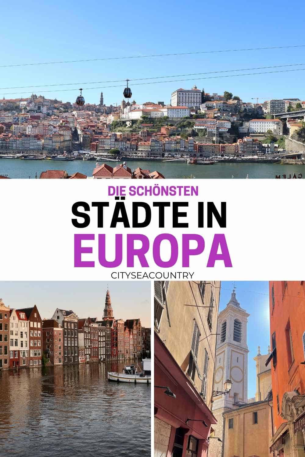 Die schönsten Städte Europas