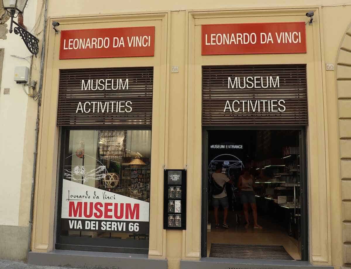 Eingang zum interaktiven Leonardo da Vinci Museum
