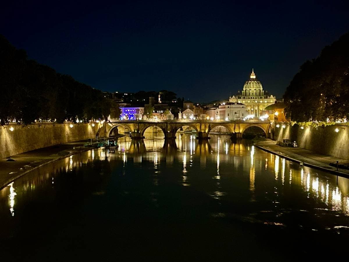 Blick von der Ponte Umberto auf den Petersdom