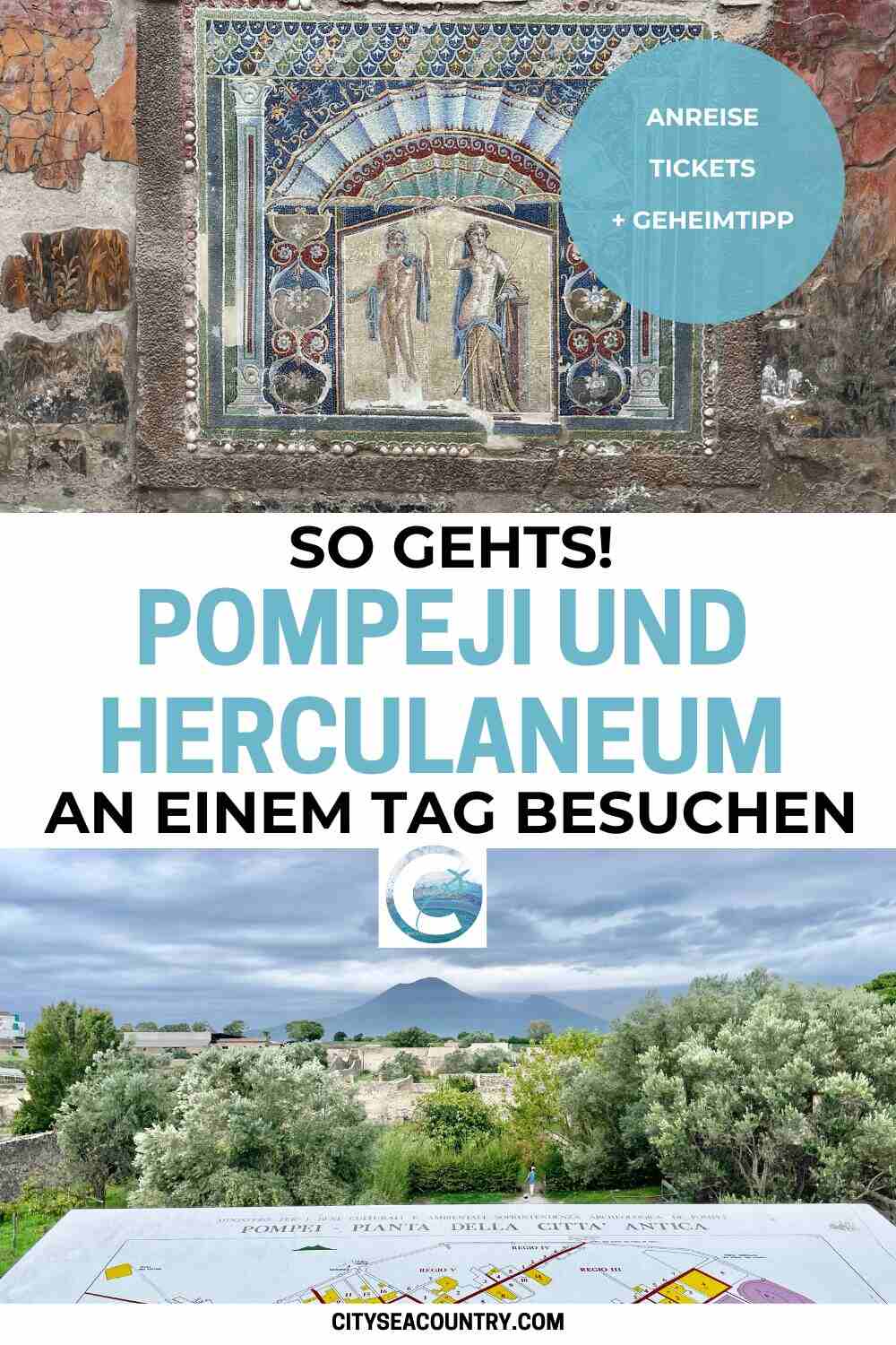 Pompeji und Herculaneum an einem Tag besuchen: So gehts!