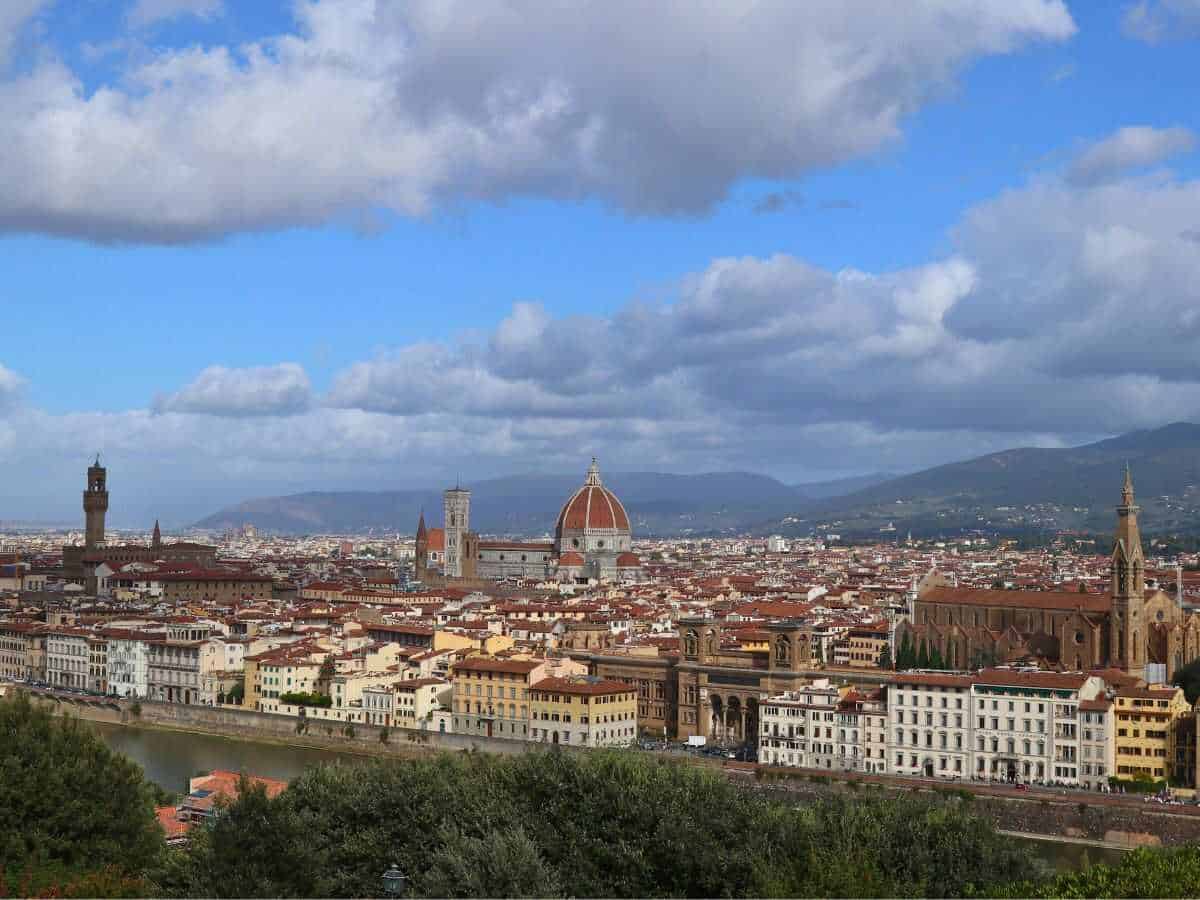 Piazzale Michelangelo Aussichtspunkt auf die Altstadt von Florenz