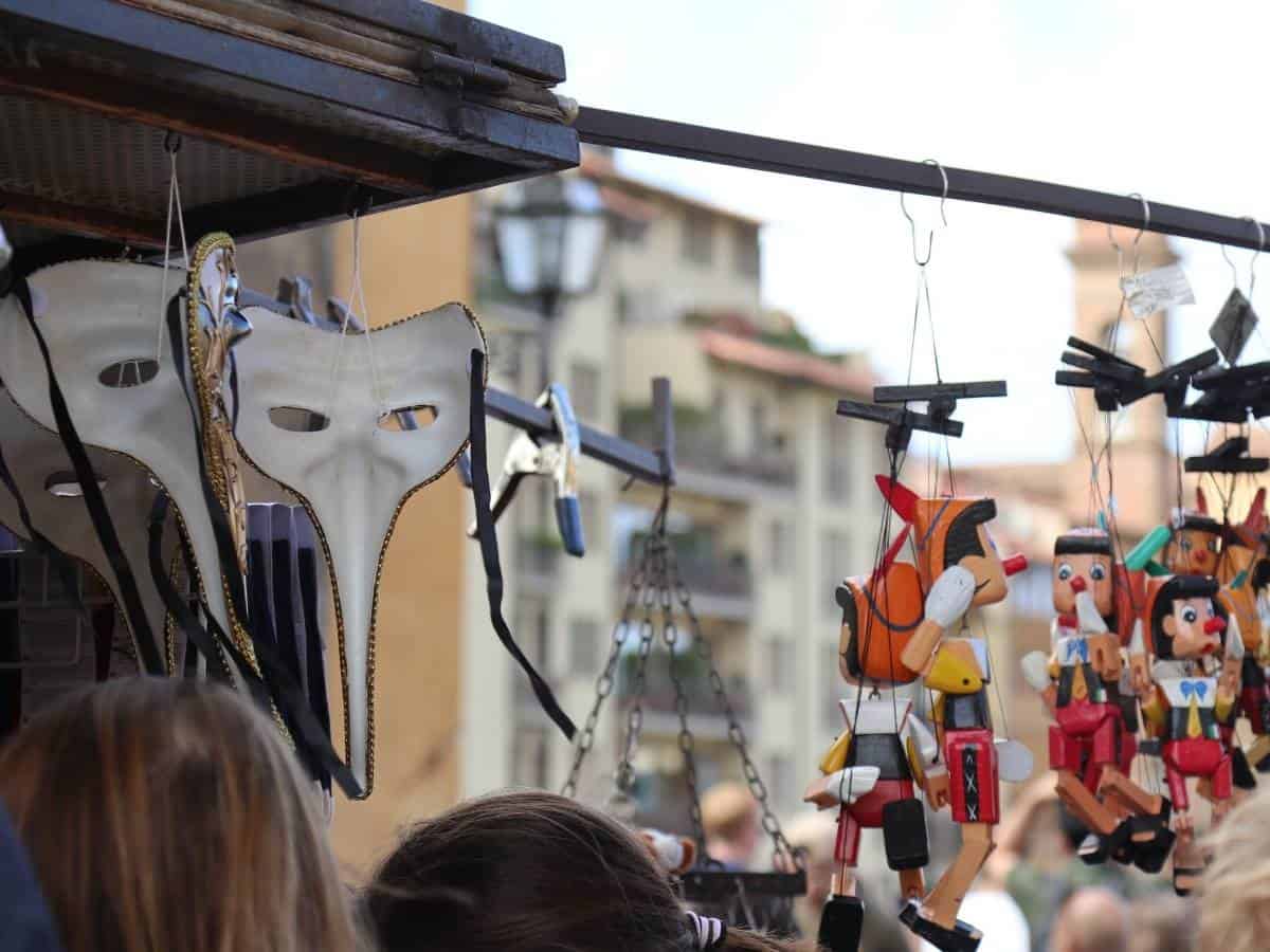 Souvenirs auf der Ponte Vecchio