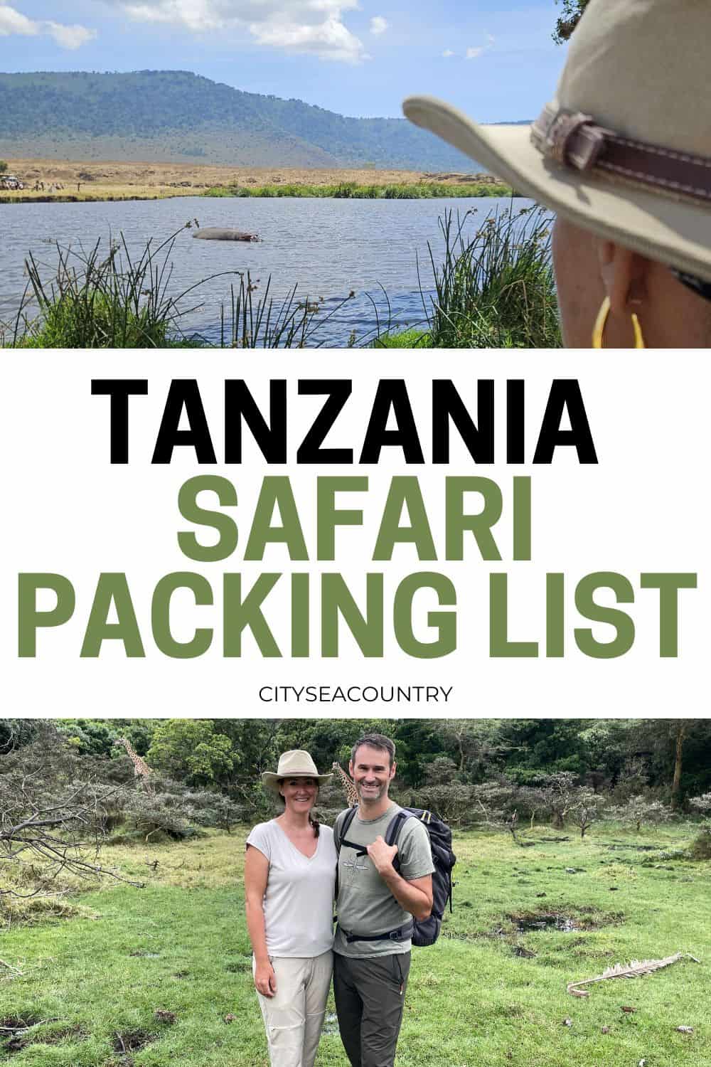 Ultimate Tanzania safari list including clothes and essential gear