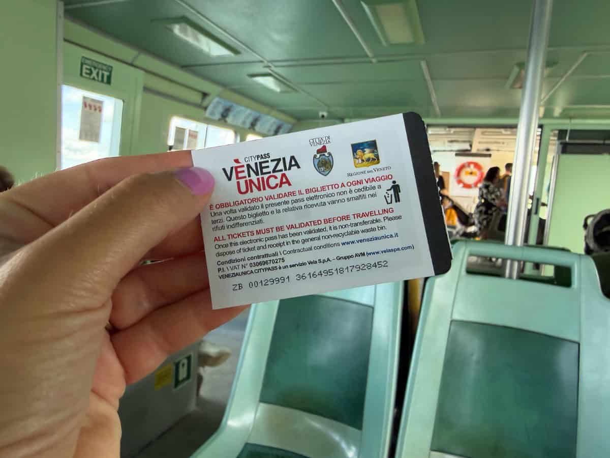 Ticket Wasserbus Venedig Murano Burano Treporti